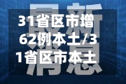 31省区市增62例本土/31省区市本土新增-第1张图片