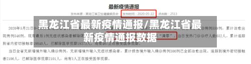 黑龙江省最新疫情通报/黑龙江省最新疫情通报数据-第1张图片