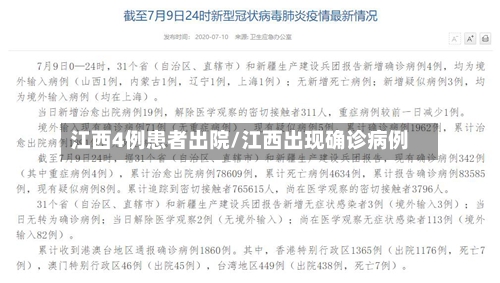 江西4例患者出院/江西出现确诊病例-第3张图片