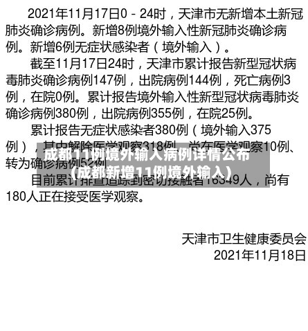 成都11例境外输入病例详情公布(成都新增11例境外输入)-第1张图片