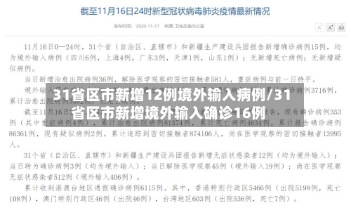 31省区市新增12例境外输入病例/31省区市新增境外输入确诊16例-第2张图片