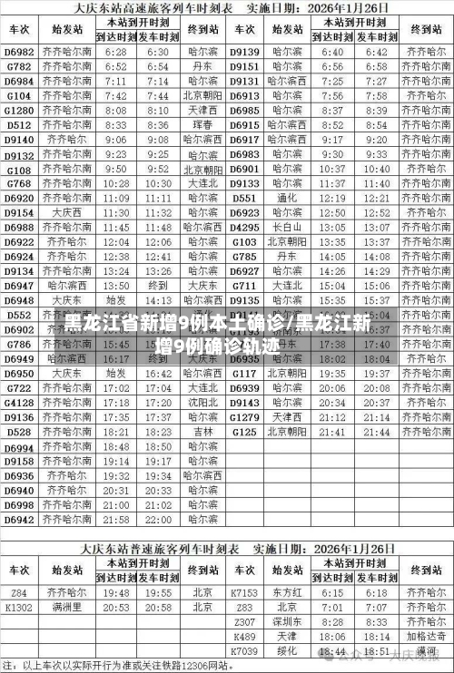 黑龙江省新增9例本土确诊/黑龙江新增9例确诊轨迹-第3张图片