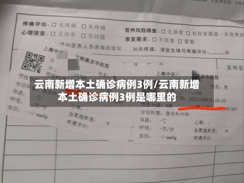 云南新增本土确诊病例3例/云南新增本土确诊病例3例是哪里的-第1张图片